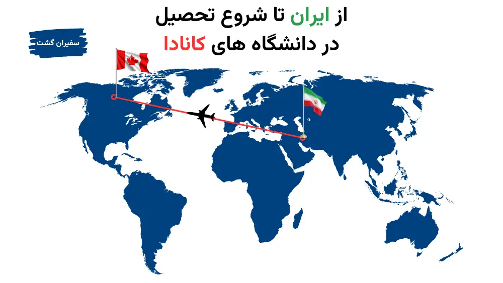 از ایران تا شروع تحصیل در دانشگاه های کانادا
