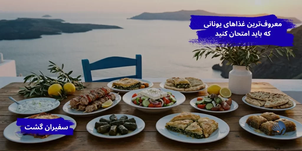 معروف‌ترین غذاهای یونانی که باید امتحان کنید