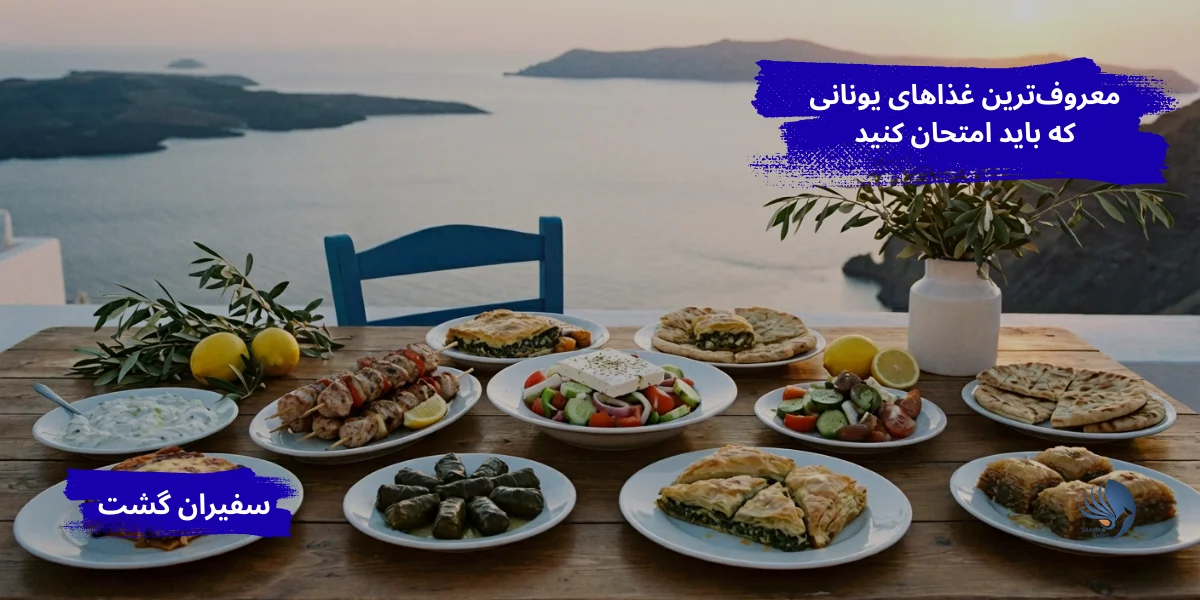 معروف‌ترین غذاهای یونانی که باید امتحان کنید